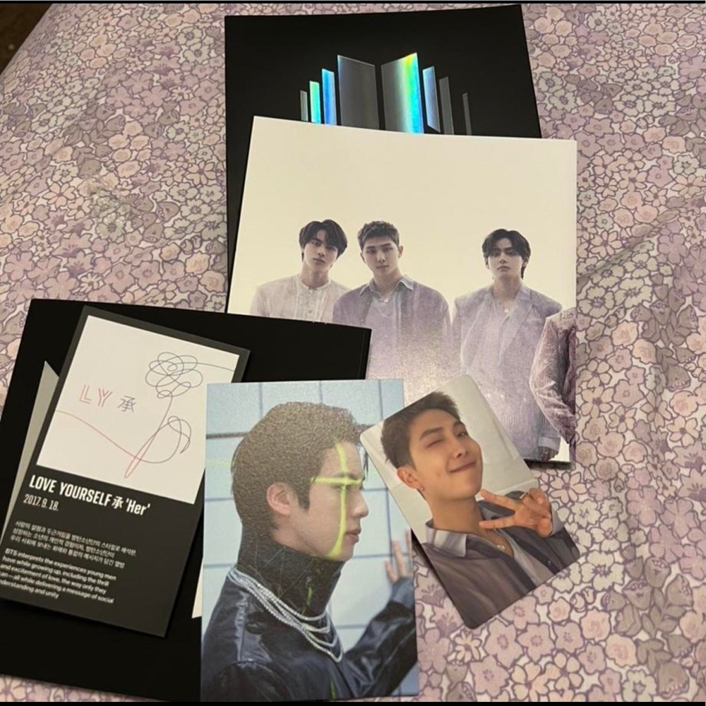 BTS PROOF COMPACT ALBUM:  Namjoon PC & Jin Postcard